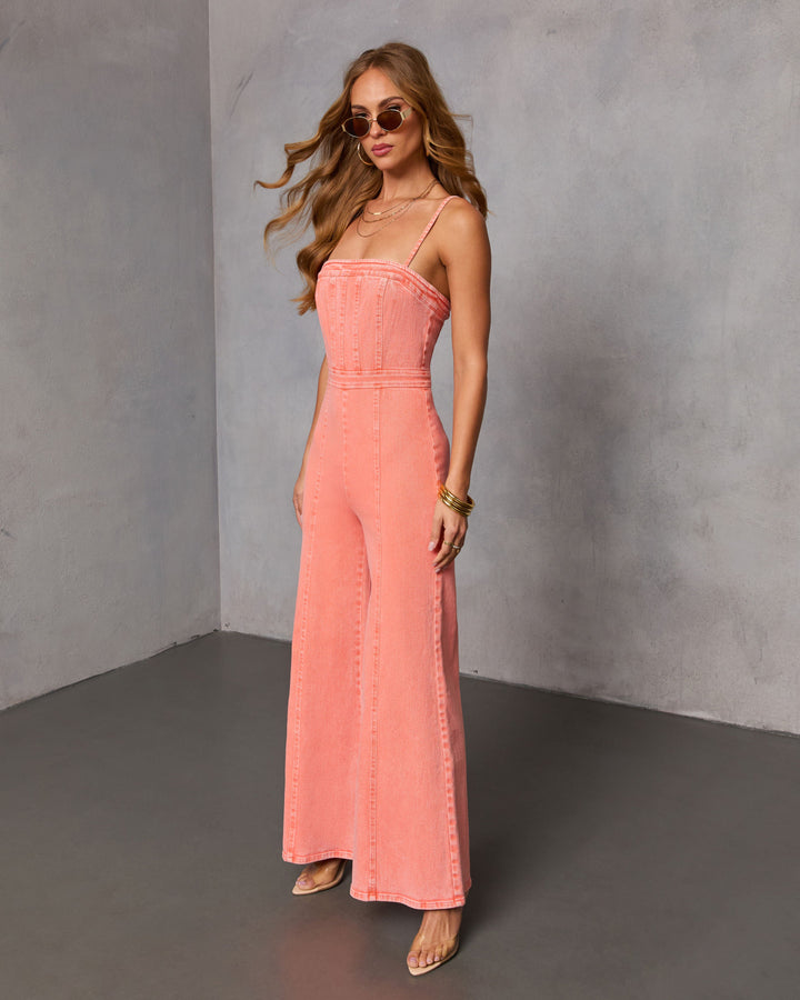 Trendsetter Denim Jumpsuit