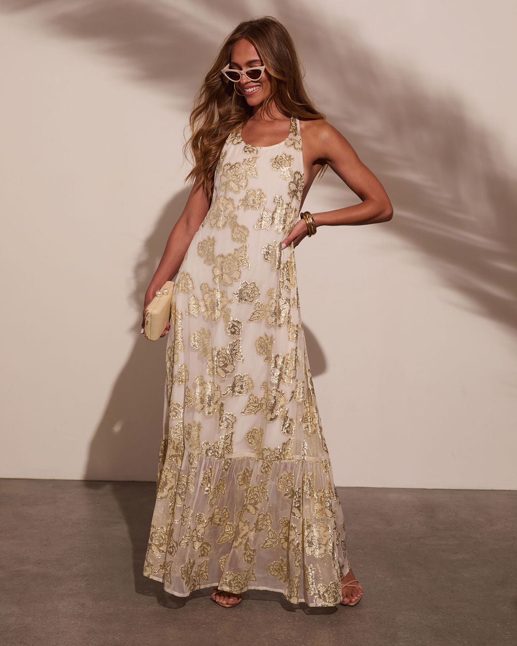 Renah Halter Floral Maxi Dress