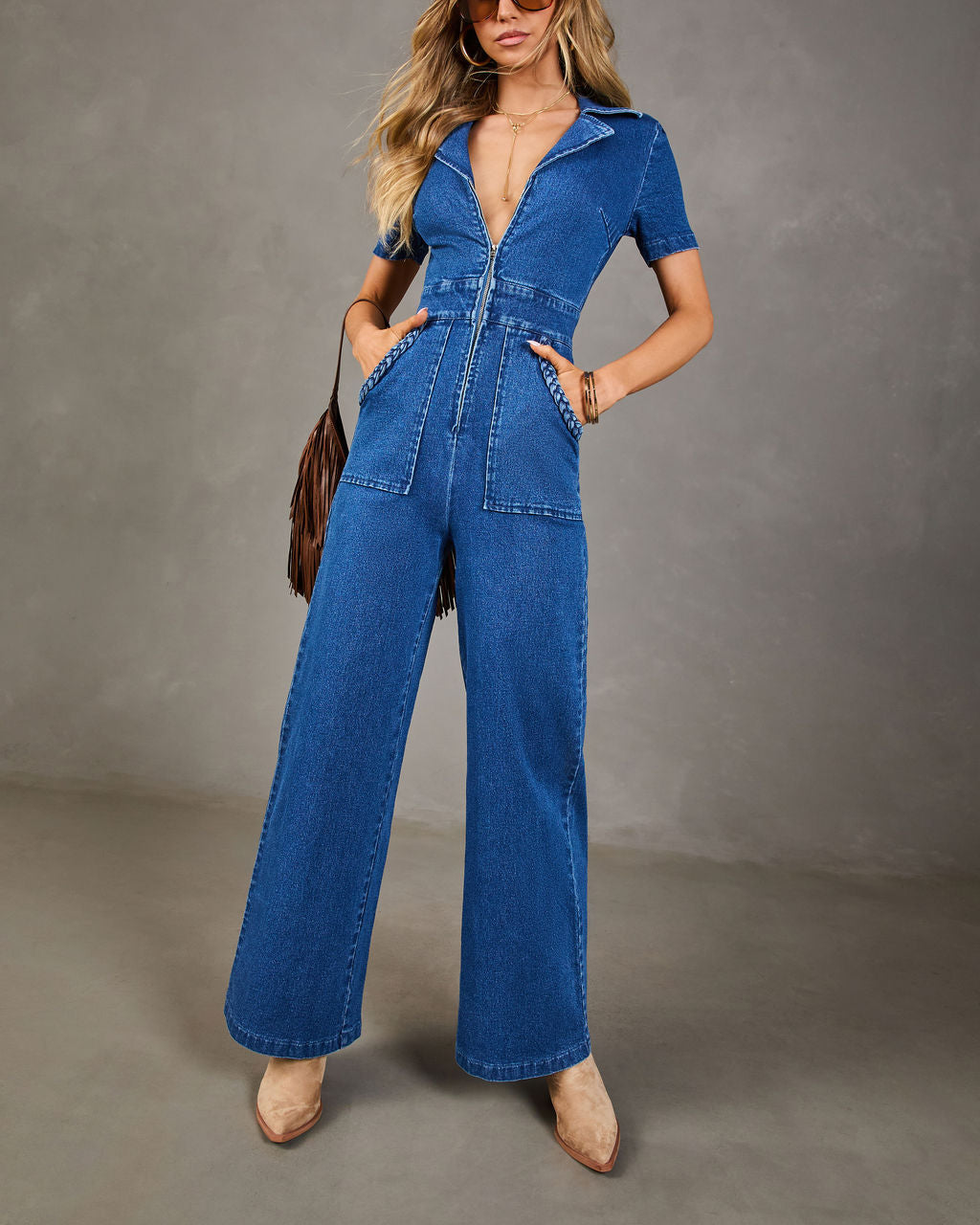 Honey Denim Jumpsuit