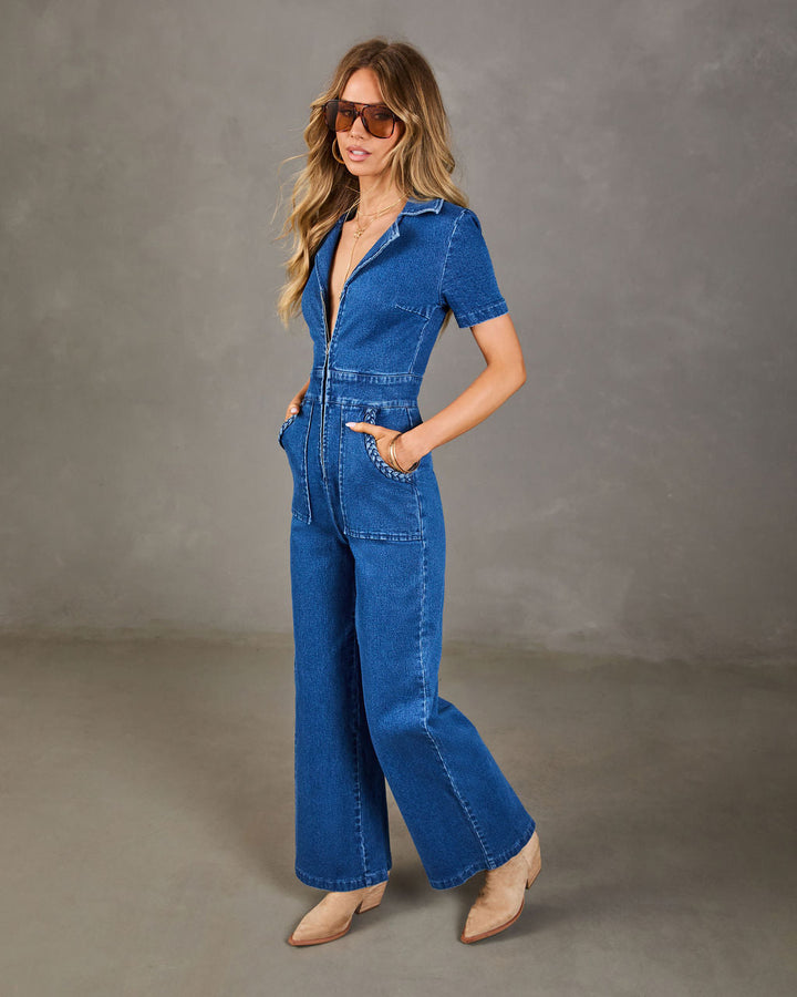 Honey Denim Jumpsuit