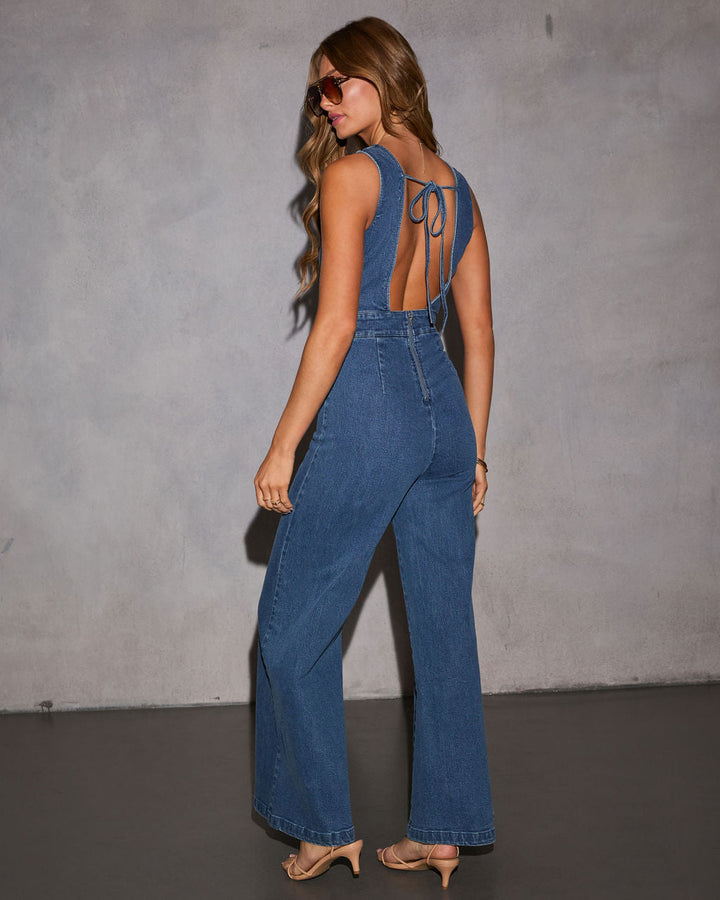 Athena Denim Jumpsuit